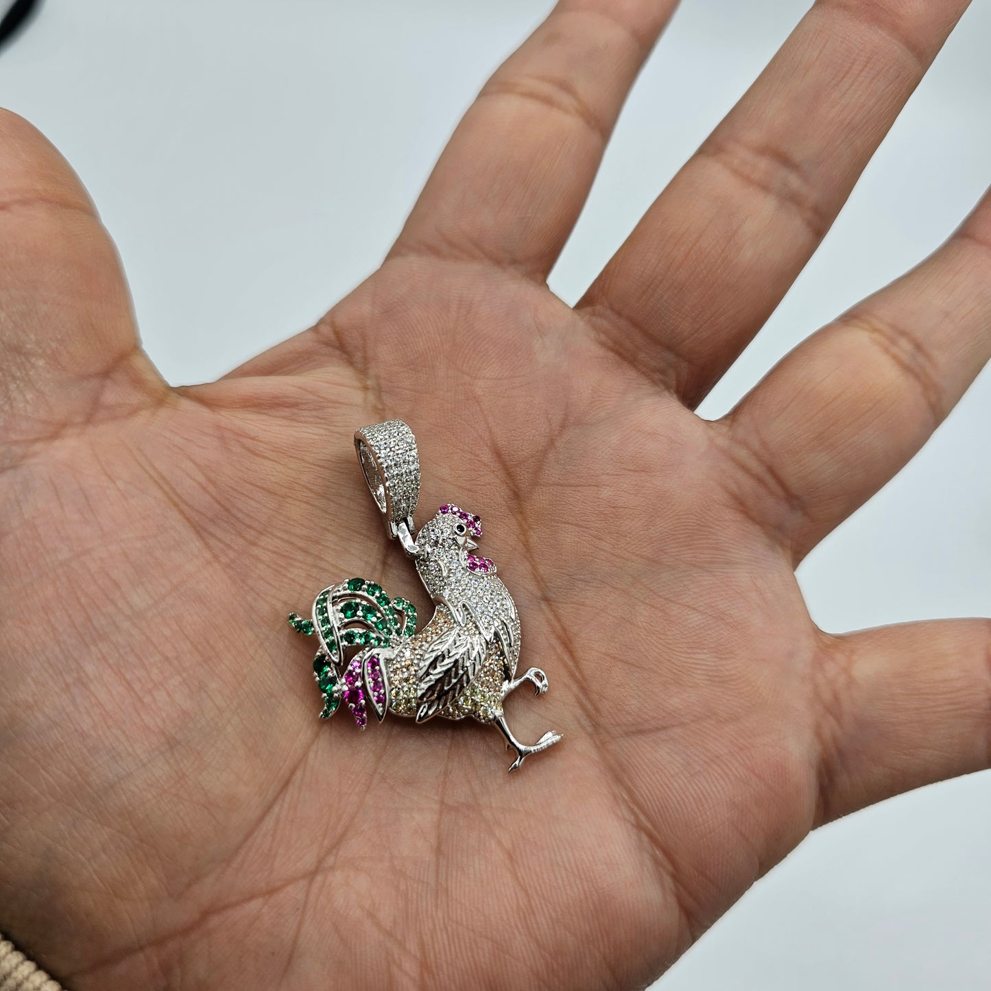 Dije Charm Gallo Rooster Multicolor