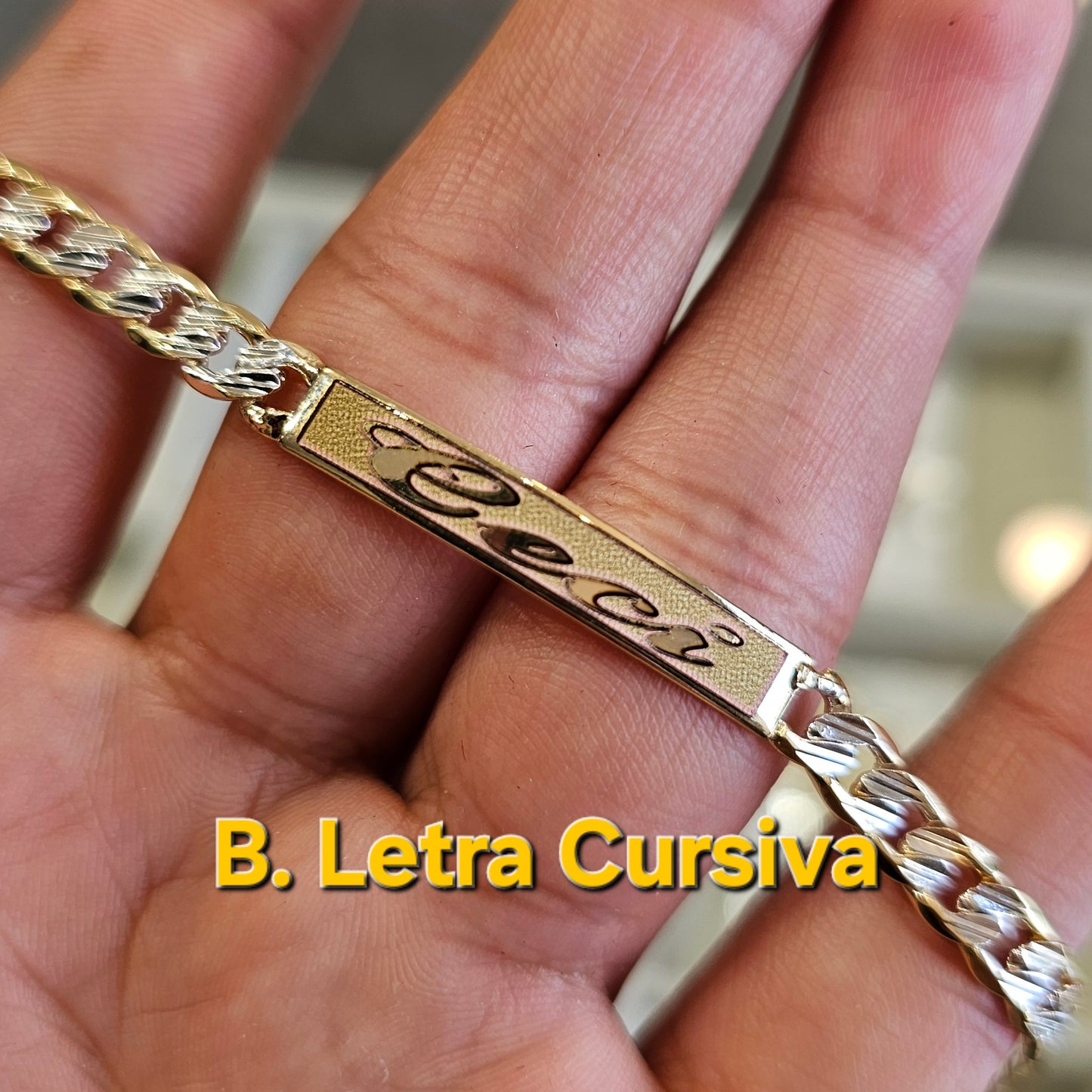 Esclava Cubana con Baño de Oro 14k
