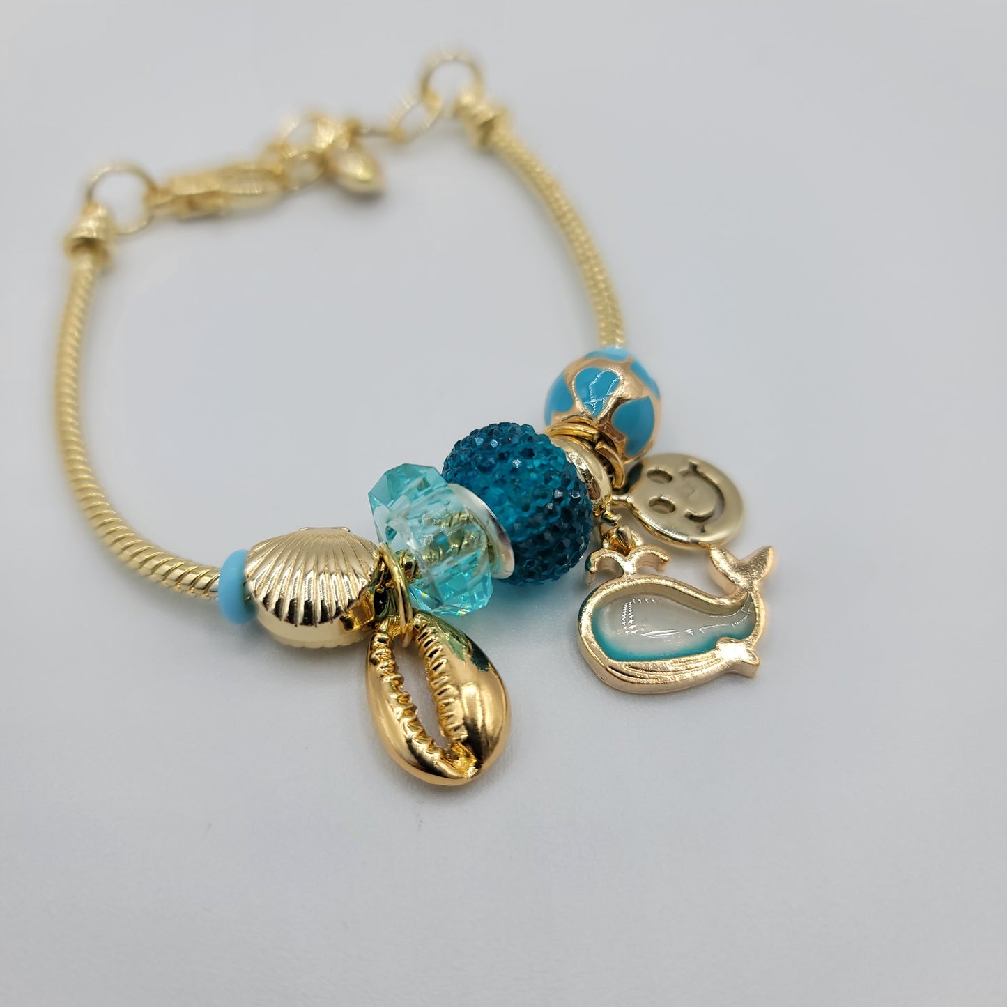 SS Pulsera Inspirada en Pandora Dorada - Ballena Playera