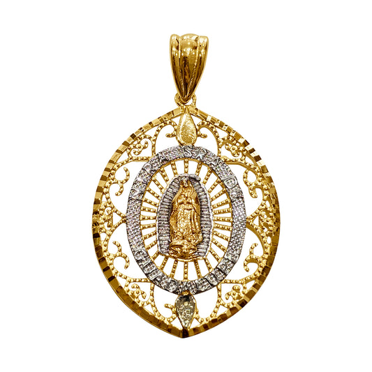 Dije Charm Oro 14k Virgen de Guadalupe 104